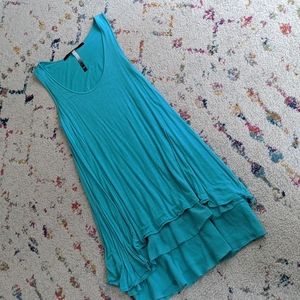 Turquoise blue tank dress